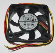 T&T 50 mm Quiet Cooling Electric Fan - 12 V DC - 5000 RPM - 9 CFM - 27 dB - MW-5