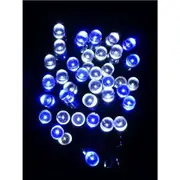 1000 Blue & Cool White LED Concave Bulb Christmas Fairy String Lights - 50m