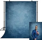 CapiSco 5X7FT Retro Abstract Light Blue Portrait Backdrop Photography Portrait Abstract Background for Newborn Baby Child Adult Portrait Mannequin Vinyl Backdrop Photo Studio Background SCO183A
