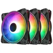 Deepcool CF120 PLUS 120mm A-RGB LED Case Fan Black - 3 Pack - R-AK620-WHNNMT-G-1