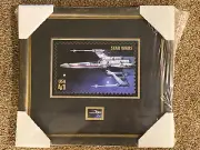 Framed Star Wars USPS Stamp Art 41¢ X-Wing Spacecraft –Licensed Collectible-Rare