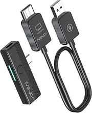 MINIX C1 Plus Wireless HDMI Transmitter and Receiver, Portable HDMI Wireless Extender with 2.4G/5GHz Connection, Plug & Play for iPhone15+/Laptop/PC/TV/Box/Projector,164FT/50M