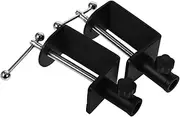 LAPYAPPE 2pcs Adjustable C Clamp Desk Clamps for Table Mounting Over the Table Rod Stand Multi Functional Mic Arm Support for Workspaces Base for Stable Fastening