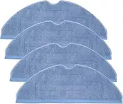 [Home Times] Vacuum Mop Replacement Pads for Roborock T7S T7S Plus S7/S7MaxV,S7 MaxV Plus Reusable Hard Floor Cloth Expert Wet Replacement Microfiber Soft Pad (4)