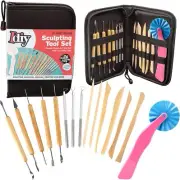 Sculpt Pro Pottery Tool Starter Kit - 15-Piece 26-Tool Beginner's Clay