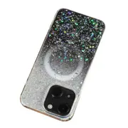 For Iphone 15 Gradient Glitter Starry Magsafe Phone Case