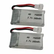 2pcs 3.7V 25C 380mAh 702035 Li Battery Lipo For Syma X3 Hubsan X4/H107d RC Drone