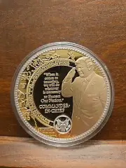 Donald Trump gold encrusted Commander in Chief Commemorative Coin