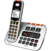 Uniden SSE45W XDECT TTS Cordless Phone Handset w/ Answering Machine Silver
