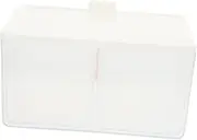 iplusmile 1Set Cotton Swabs Storage Box with Lid Organizer for Cotton Balls Pads and Makeup Compartment Design for Bathroom and Vanity Space Saving