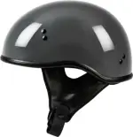 HIGHWAY 21 - .357 Solid Half Helmet, Gray, Medium