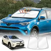 X-Car WindScreen Sun Shade for Toyota Rav4 Rav 4 2013-2018 Accessories Windshield Sun Visor Blocks UV Rays Foldable Custom