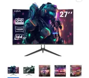 CRUA 27" 2K 144Hz Curved Gaming Monitor,QHD (2560 x 1440p) 1800R ,100%...