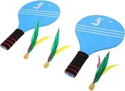 Kisangel Boys and Girls Badminton Rackets Set Beach Game Paddle Ball Rackets Shuttlecocks for Backyard Pool