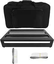 Portable Guitar Pedal Board, Aluminium Alloy Extra Large Guitar Effect Pedalboard Accessory with Non Slip and Carrying Bag (PB 3)