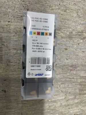 Iscar TAG R3C-6D IC830 Grooving Turning & Parting Carbide Inserts (Box of 10)