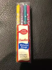 Betty Crocker Metallic Rings candles