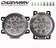 White Front LED Fog Lights Bumper Lamp For Subaru WRX / STI 2015 2016-2019 2020