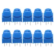 10 Pcs Potentiometer Variable Resistor with Knob Breadboard Potentiaometers