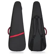 Electric Guitar Bag 11mm Thick Padded Electric Guitar Black/Red Strip(Triangle)