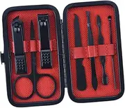 NOLITOY Complete Nail Clipper Set 7pcs Manicure Tools Clippers Scissors for Nails