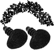 Operitacx 100pcs Stuffed Animal DIY Nose Set Safety Nose for Bears Rabbits Dolls Toys Decor Replacement Parts Mini Plush Crochet Craft Supply