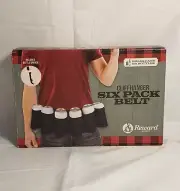 Beer Belt Cliffhanger Six Pack Bottle Caddy Mens Gag Gift Fathers White Elephant