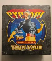 NEW Bowen Designs Cyclops Mini Statues Twin Pack Set Marvel 2003 X-MEN 1604/4000