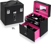 SHANY Color Matters - Nail Accessories Organizer and Makeup Train Case - Black