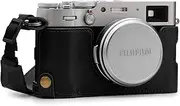 MegaGear Ever Ready Genuine Leather Camera Half Case Compatible with Fujifilm X100V