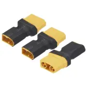 3pcs XT60 Male to XT90 Female Connector Adapter for RC RC LiPo Battery Converter