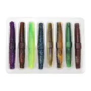 High Performance Bass Fishing Lure Set 8pcs Pack 7cm Soft Plastic Bait