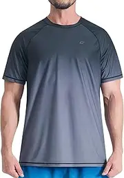[EZRUN] Men's Swim Shirts Rash Guard UPF 50+ UV Sun Protection T-Shirt Quick Dry Fishing Beach T Shirts