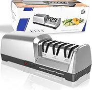 Herboom Electric Knife Sharpener, 3-Stage Knife Sharpening System with Diamond, Suitable for Coarse Sleepers, Repair and Sharpening Knives
