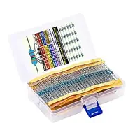 Resistor Kit | 600X Assortment Metal Film Fixed Resistor | Common Resistors Assorted, Multiple Values, Electrical Resistors Set for Women Men