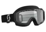 Scott Hustle X Snow MX Enduro Goggles Black Frame/Black Strap Clear *Adult*