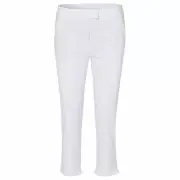 NWT Golfino Ladies Fringe white techno stretch Capri pants pick size 2366424 100