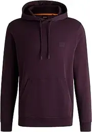[BOSS] Men's Wetalk Cotton Terry Hoodie with Logo Patch