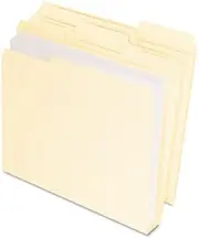 Pendaflex - Doublestuff File Folders 1/3 Cut Letter Manila 50/Pack "Product Category: File Folders Portable & Storage Box Files/Folders"