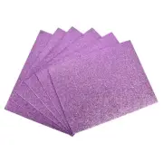 Dark Purple Glitter EVA Foam Sheets 11 x 8 Inch 2mm Thick for Crafts DIY 6 Pcs