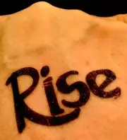 RISE Up TEMPORARY TATTOO: Activist Protest March Revolution Demonstration Rally