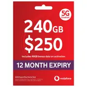Vodafone $250 Prepaid Eco SIM