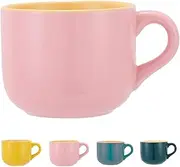 [TeenFighter] Porcelain Large Oatmeal Mug - 23 Ounces(680mL) Wide Coffee Mug, Breakfast Cup and Soup Bowl, Microwave and Dishwasher Safe, Ceramic Mug for Milk, Tea, Fruit, Ice Cream…