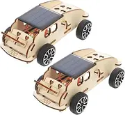 Abaodam 2Pcs Solar Powered Model Car Kits for Educational DIY Science Projects Build Your Own Solar Car Stem for Skill Development Present for Young