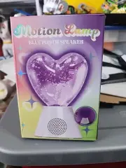 Motion Lamp BLUETOOTH Speaker Heart Romantic Glitter Light Pink New