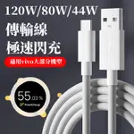 VIVO 120W 80W 44W 閃充線 適用 VIVO X100 X90 X80 X70 V30 V29 快充傳輸線