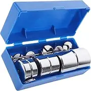 1 Set Metal Slot Code Experiment Slotted Mass Laboratory Supplies Labs Slotted Mass Pattern Weights Scientific Slotted Mass Slotted Weights with Hook Combination Steel