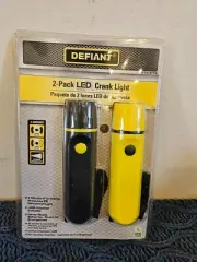 NEW Defiant hand crank led flash lights 515279 with usb charge cords included.