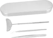 Vaguelly 1 Set Portable Eyelash Extension Grafting Tool Kit with Eyelash Mirror Lash Stick for Professional DIY Use Handle for Salon Personal Beauty Applications