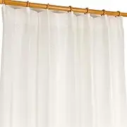 Arie Lace Curtain, White, Width 59.1 x Length 69.3 inches (150 x 176 cm), Set of 1, Light Filing, Image Blocking, UV Protection, Heat Shielding O'Neal